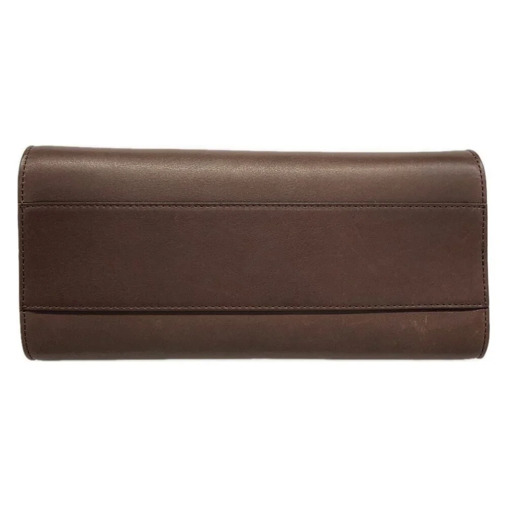 The Row Peggy Clutch Bag W1774 L72 CHESTNUT ANS (Dark Brown) - Picture 5 of 16